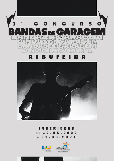 Cartaz do 1º Concurso de Bandas de Garagem de Albufeira