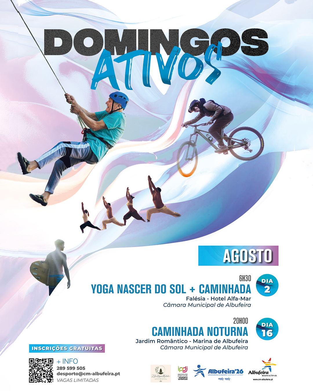 Cartaz Domingos Ativos de agosto