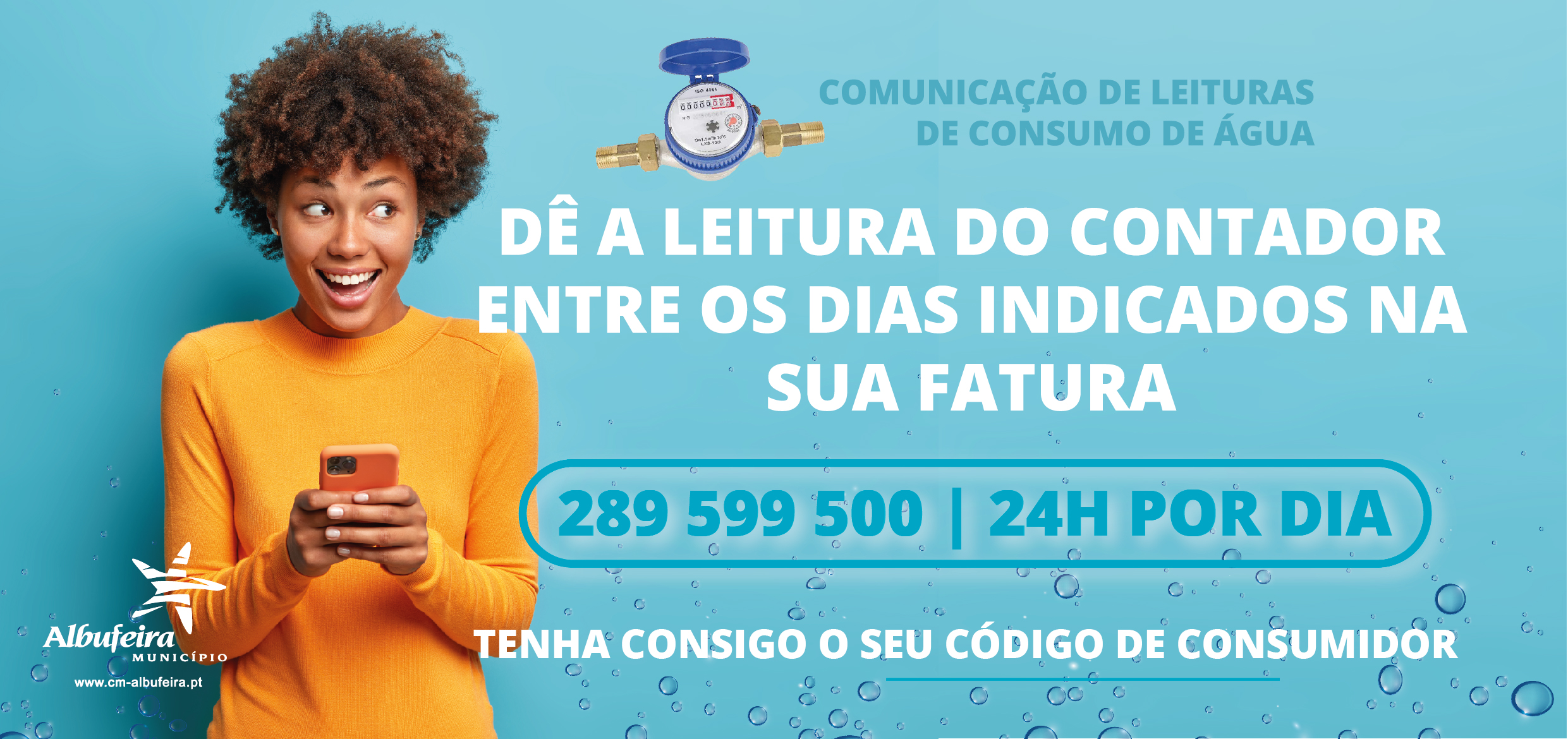 Comunicação de leituras de consumo de água