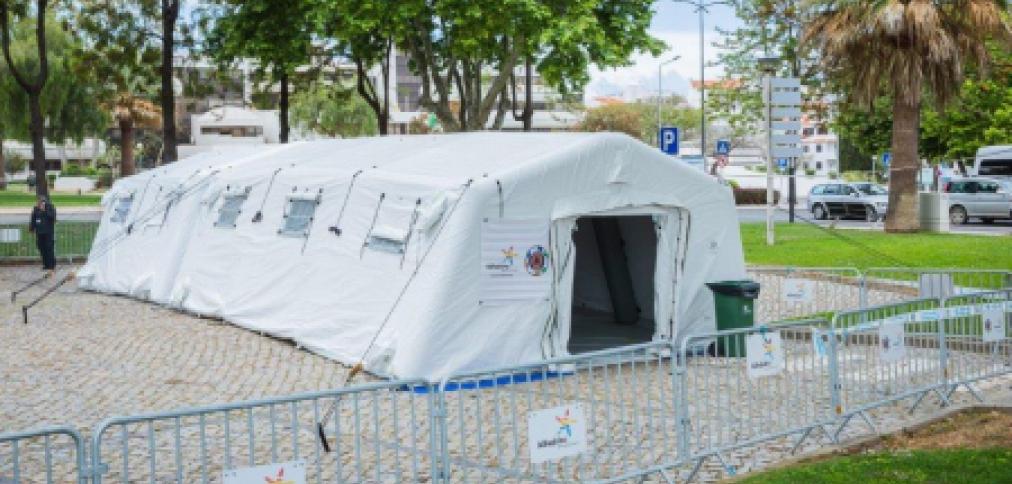 tenda de testagem