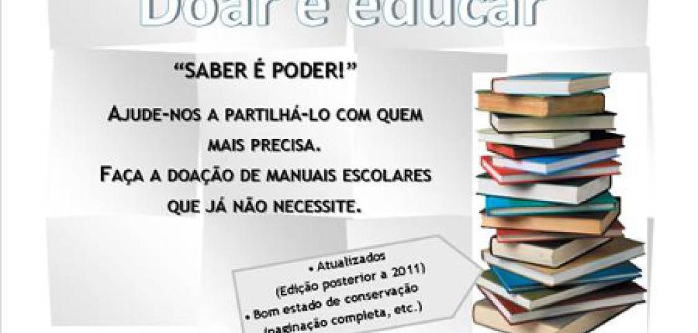 MUNICÍPIO PROMOVE CAMPANHA DE RECOLHA DE MANUAIS ESCOLARES USADOS