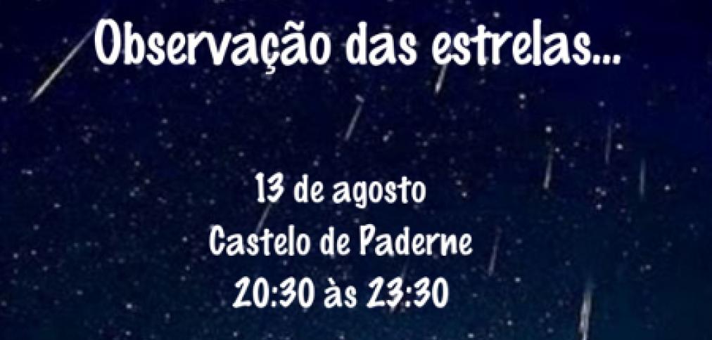 Castelo de Paderne acolhe observação de Estrelas Cadentes