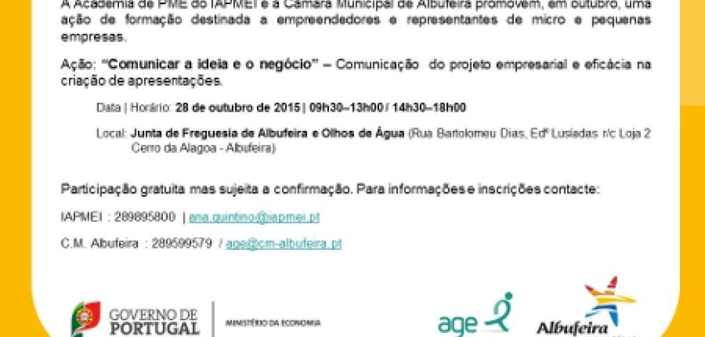 “COMUNICAR A IDEIA E O NEGÓCIO”