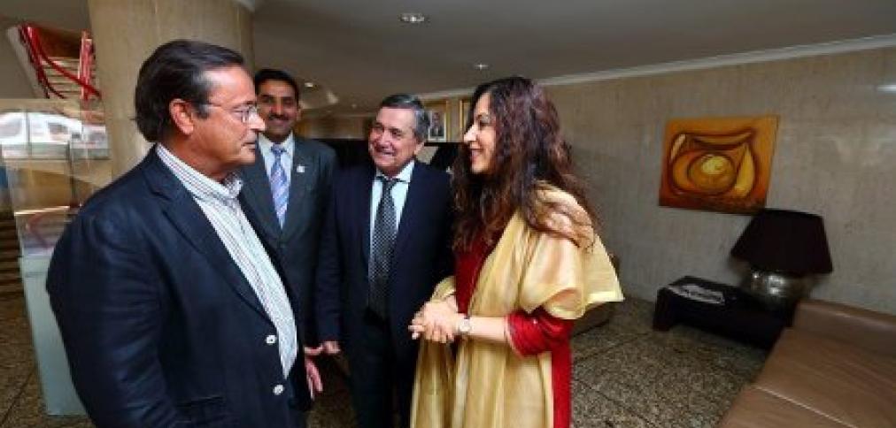 CARLOS SILVA E SOUSA RECEBEU A EMBAIXADORA DA ÍNDIA