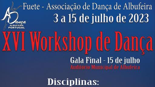 Cartaz - XVI Workshop de Dança - FUETE