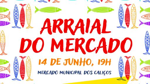Cartaz - Arraial no mercado