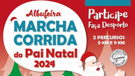 Cartaz - Marcha Corrida do Pai Natal 2024