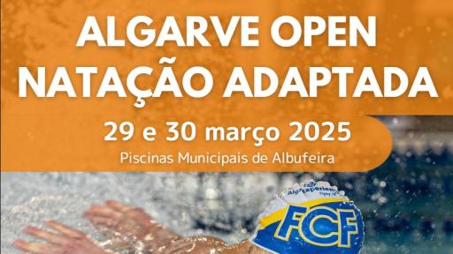 Cartaz - Algarve Open Natação Adaptada