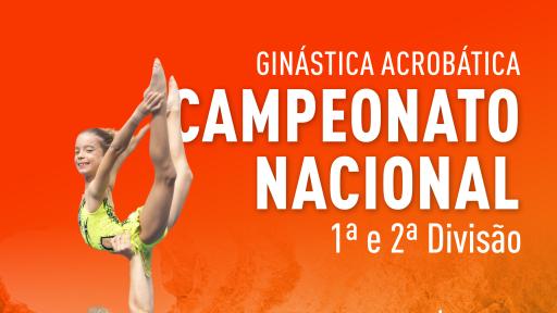 Cartaz - Campeonato Nacional de Ginástica Acrobática