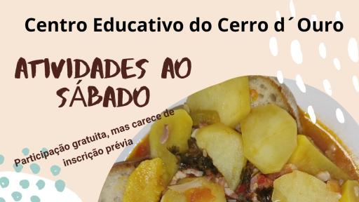 Cartaz atividades ao sábado - Comeres de antigamente