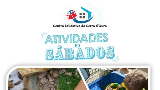 Cartaz Atividades aos Sábados de 25 de Outubro de 2025
