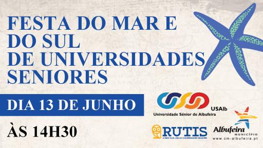 Cartaz - Festa do Mar e do Sul de Universidades Seniores