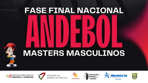 Cartaz - Fase Final Campeonato Nacional Masters Masculinos de Andebol