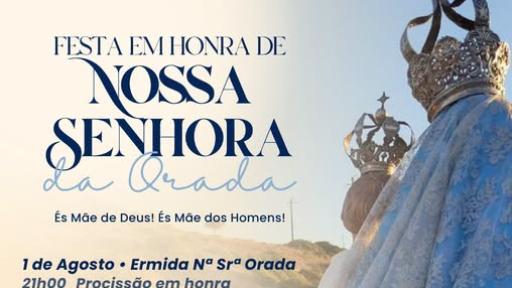 Cartaz - Festa em Honra de Nossa Senhora da Orada