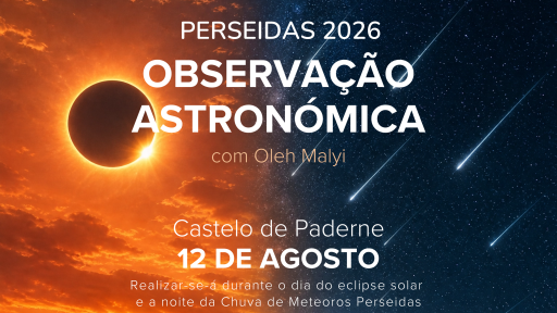 Cartaz - Perseidas 2026 | Observação Astronómica