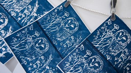 Workshop de Introdução à Gravura com folha musgami