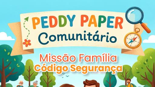 Cartaz - Peddy Paper Comunitário - CPCJ Albufeira