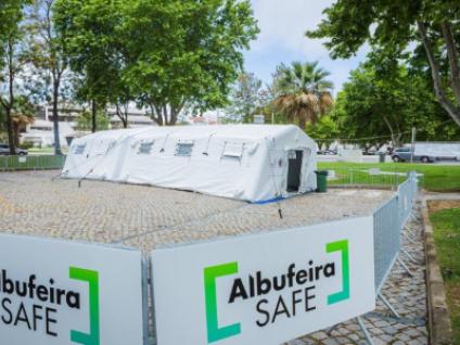 tenda de testagem