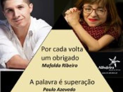 MAFALDA RIBEIRO E PAULO AZEVEDO EM ALBUFEIRA PARA PALESTRA SOBRE DEFICIÊNCIA