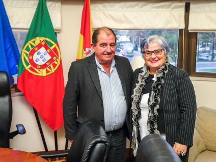 José Carlos Rolo, presidente da Câmara Municipal de Albufeira e Adriana Nogueira, Diretora Regional da Cultura