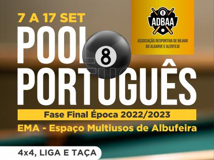Cartaz Pool português de 7 a 17 setembro de 2023