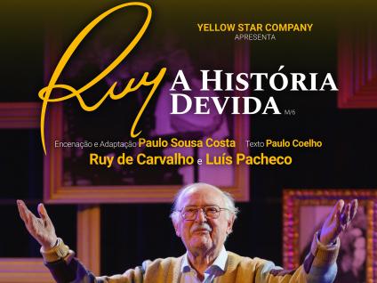 Cartaz de peça de teatro Ruy, a História Devida