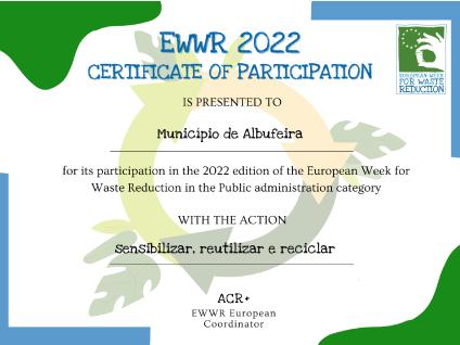 EWWR 2022 Certificado de Participação