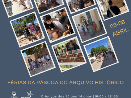Cartaz - Férias da Páscoa no Arquivo Histórico