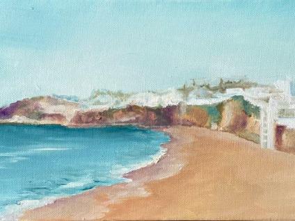 Pintura das praias dos Pescadores e do Peneco