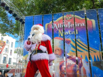 Albufeira Natal com o pai natal