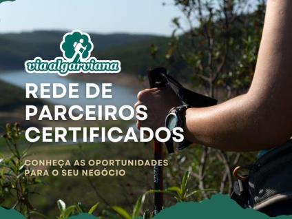 Cartaz da sessão apresentação Rede de Parceiros Certificados da Via Algarviana