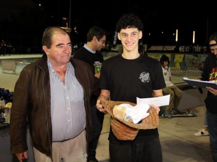 Presidente da Câmara com atleta