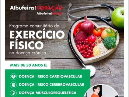 Cartaz Rastreio Albufeira com coração