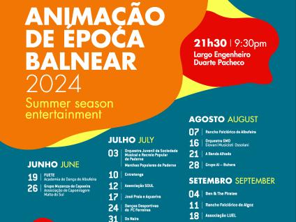 Cartaz - Animação de Época Balnear 2024