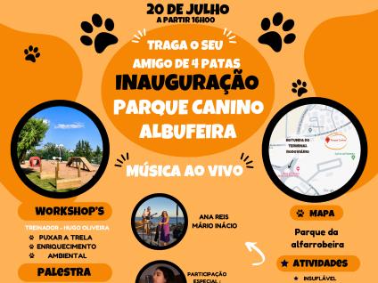 Cartaz - Inauguração Parque Canino de Albufeira