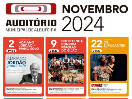 Cartaz - Auditório Municipal de Albufeira | Novembro 2024