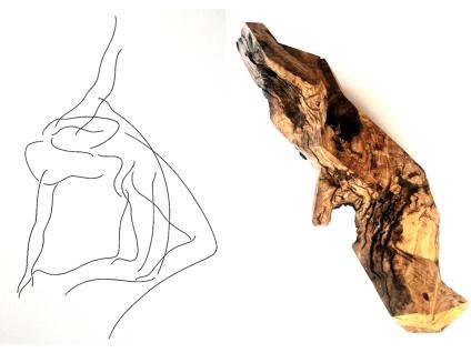 Exposição "Línea – Lignum", de Cibele Saque e Romeu Delmar