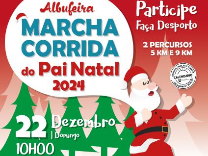 Cartaz - Marcha Corrida do Pai Natal 2024