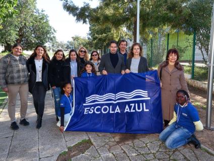 Bandeira "Escola Azul"