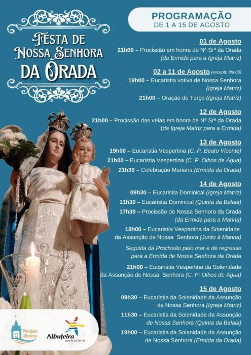 PROGRAMA DAS FESTAS EM HONRA DE NOSSA SENHORA DA ORADA