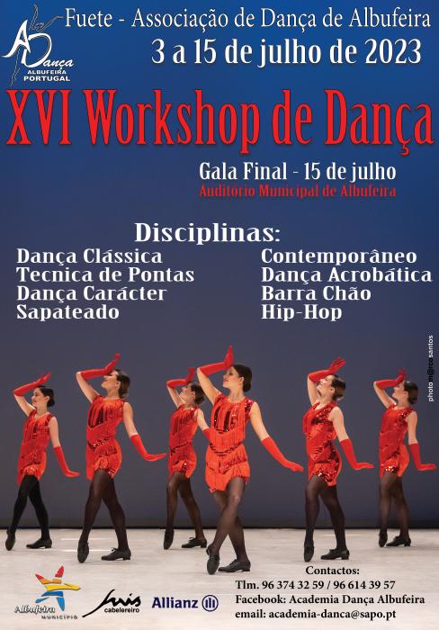 Cartaz - XVI Workshop de Dança - FUETE
