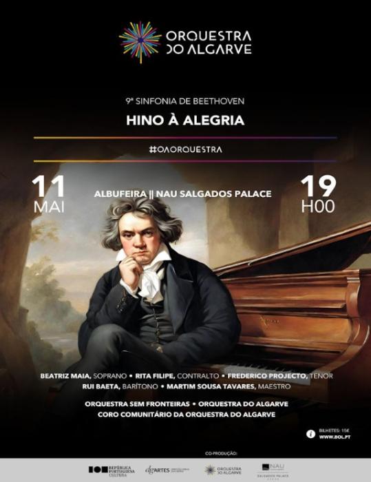 Cartaz - Orquestra do Algarve - Beethoven - 9.ª Sinfonia “Hino à Alegria”