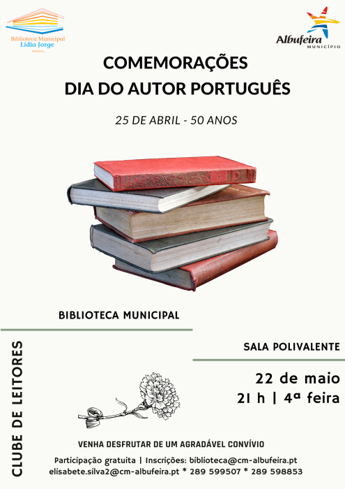 Cartaz - Comemorações Dia do Autor Português