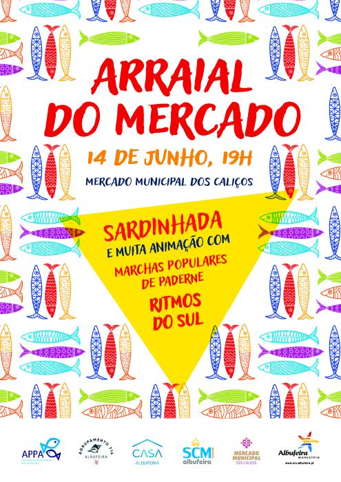 Cartaz - Arraial no mercado