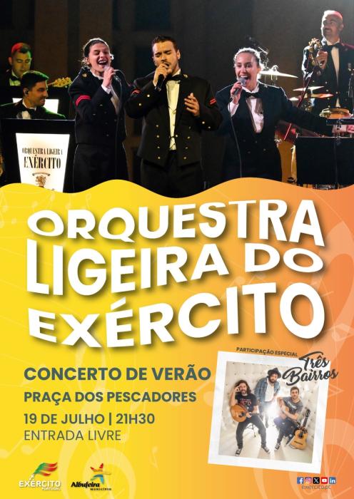 Cartaz - Orquestra Ligeira do Exército - 19 julho 2024
