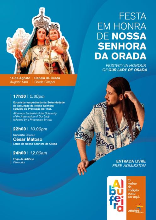 Cartaz - Festa em Honra de Nossa Senhora da Orada