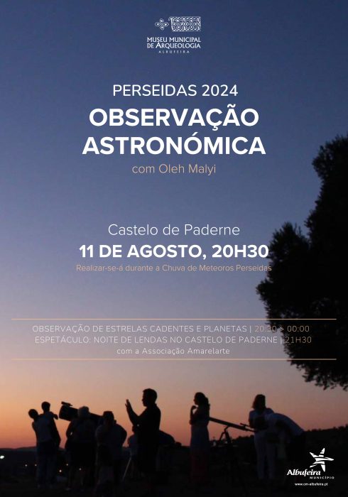 Cartaz - Perseidas 2024 Observação Astronómica