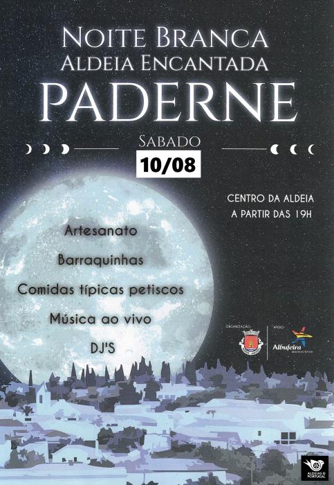 Cartaz - Noite Branca | Aldeia Encantada - Paderne