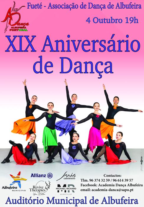 Cartaz - XIX Aniversário de Dança