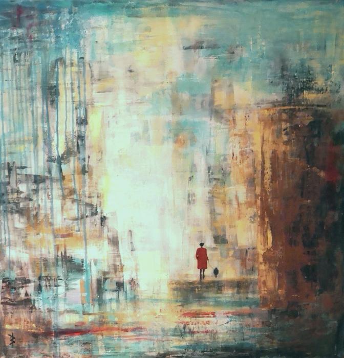 Rumo à Luz | Pintura de Birgit Manberger